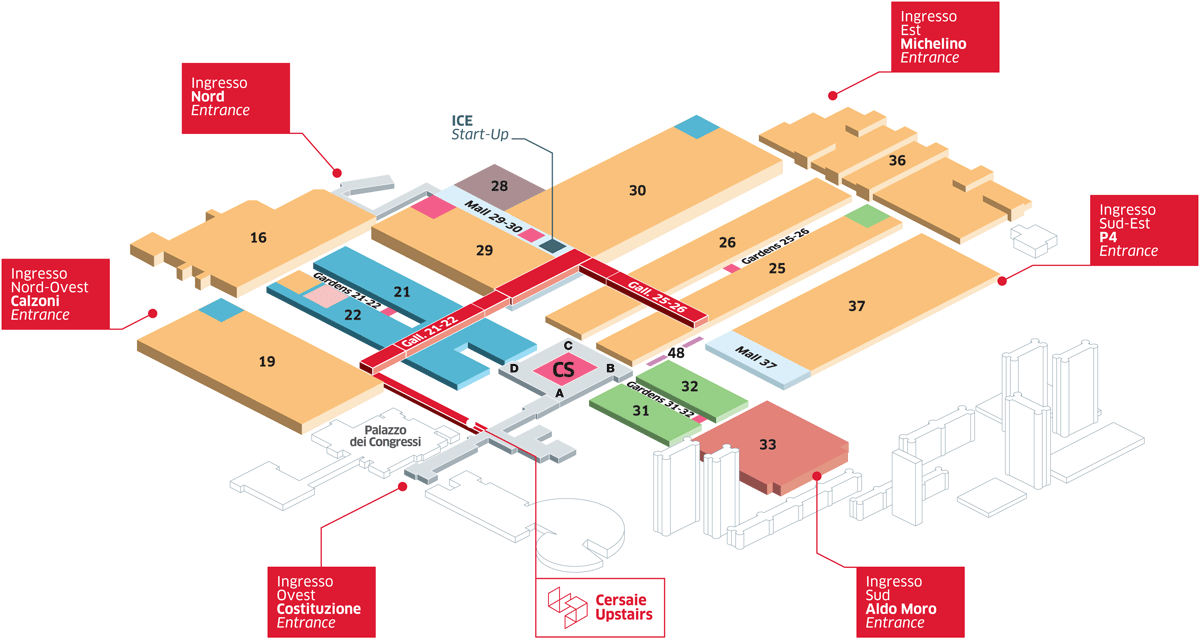 Mappa Planimetria Cersaie